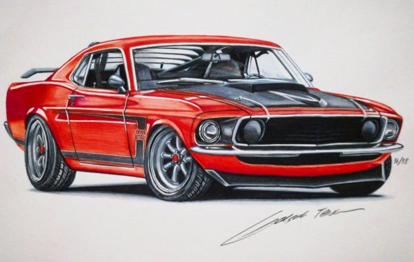 Ford Mustang Boss 302 Art