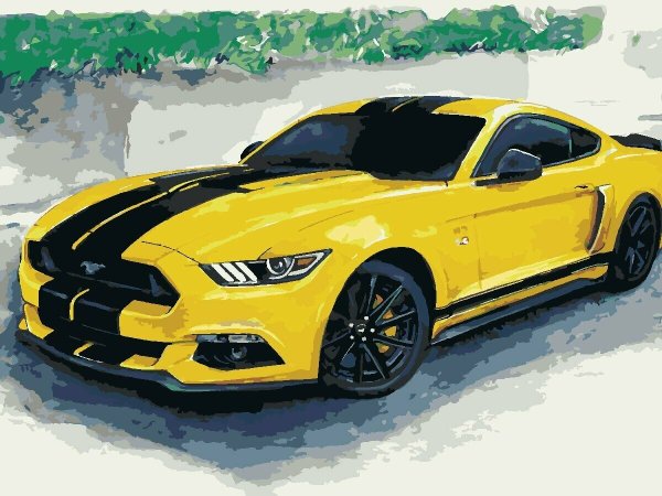 Рисование по номерам машины