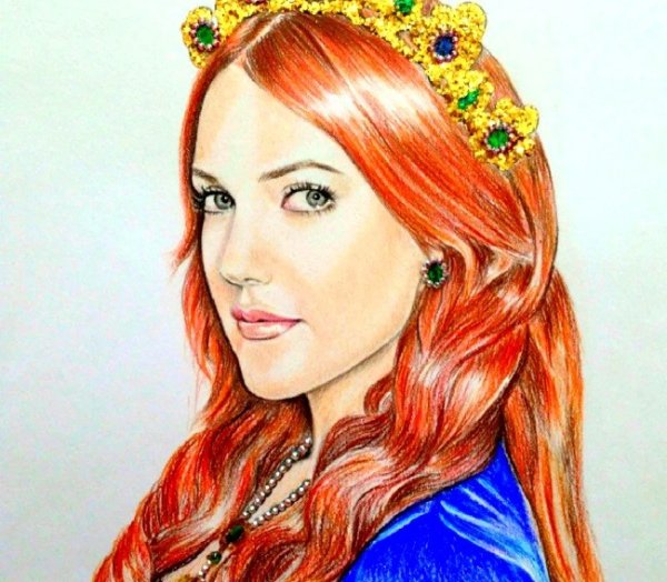 Хюррем Султан карандашом