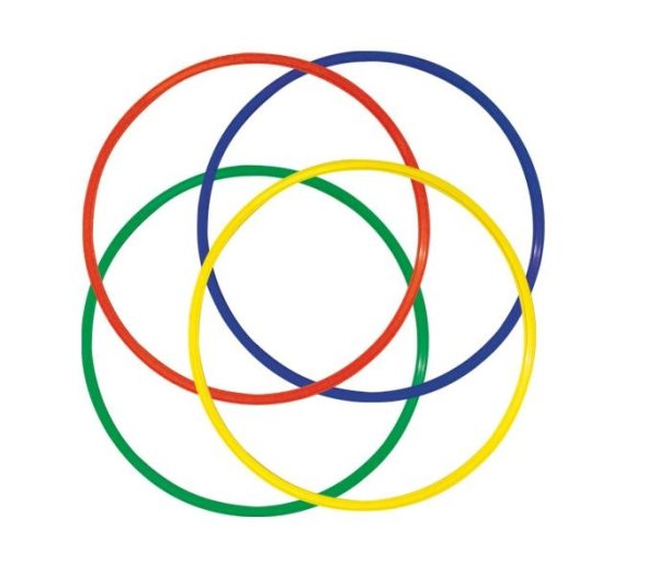 Разноцветные обручи раскраска для детей
