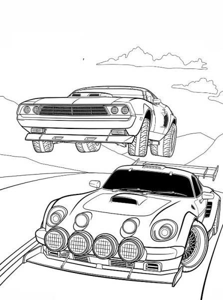 Раскраска. Форсаж