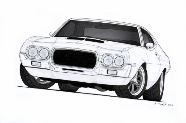 Машины Форсаж карандашом