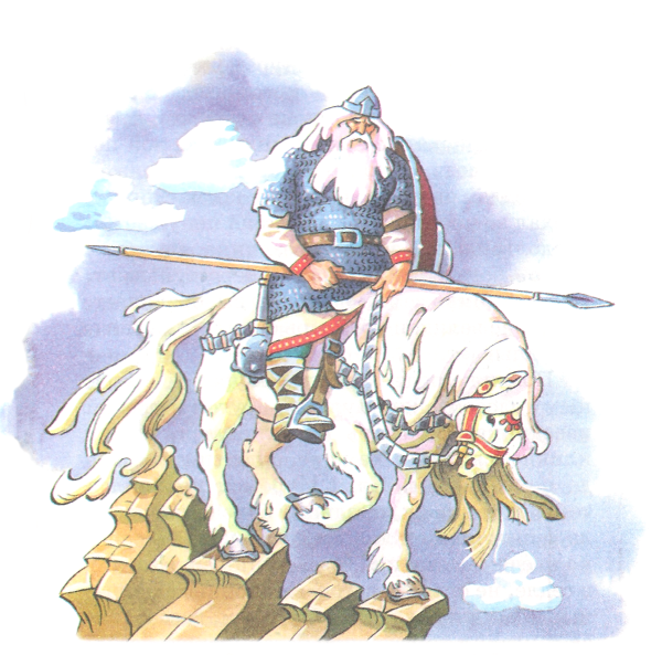 Илья Муромец и Святогор рисунок