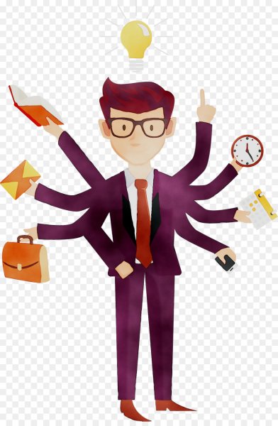 Мультяшный бизнесмен