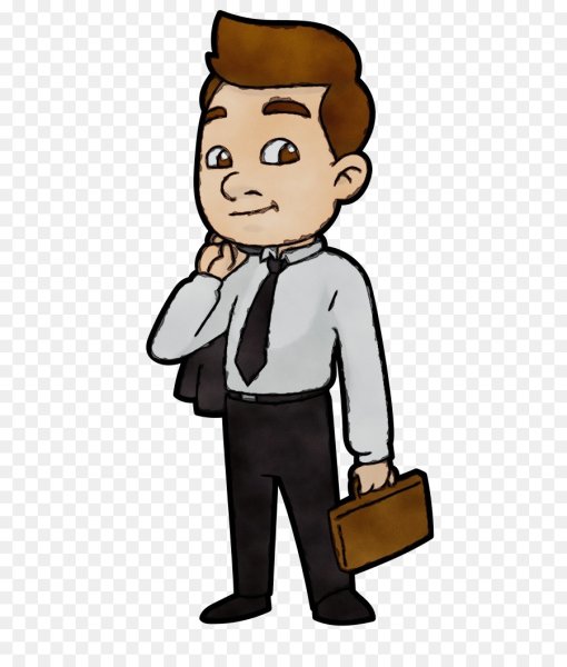 Деловой человек мультяшка