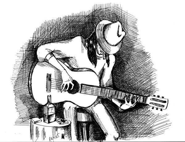 Гитара зарисовка