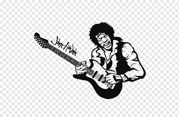 Джимми Хендрикс силуэт