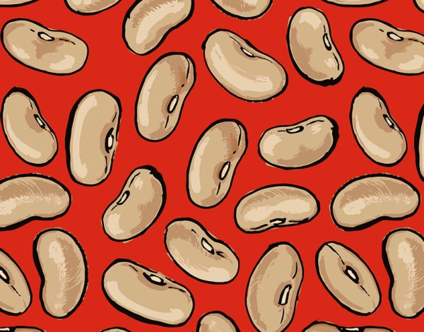 Фасоль мультяшная