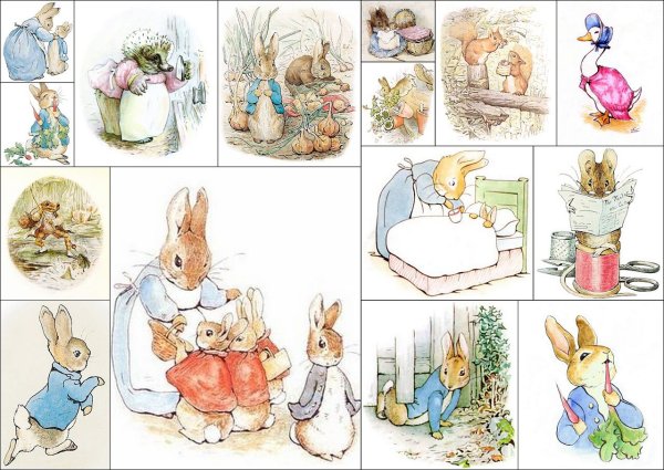 Беатрис Поттер коллаж