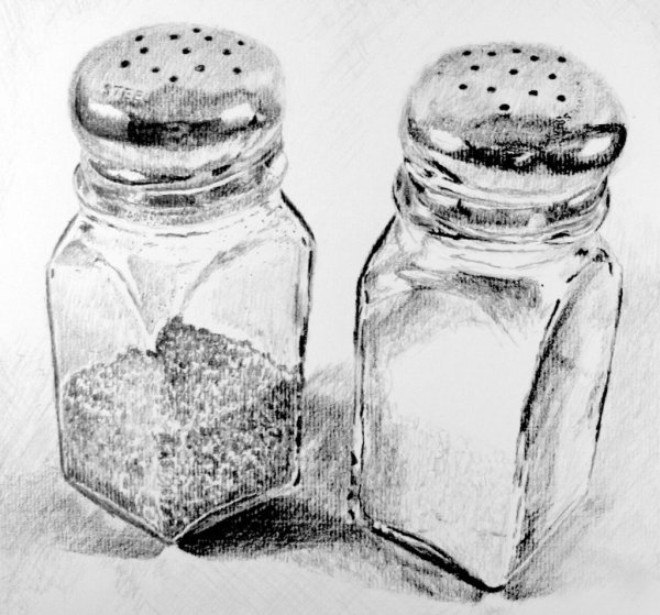 Солонка нарисованная