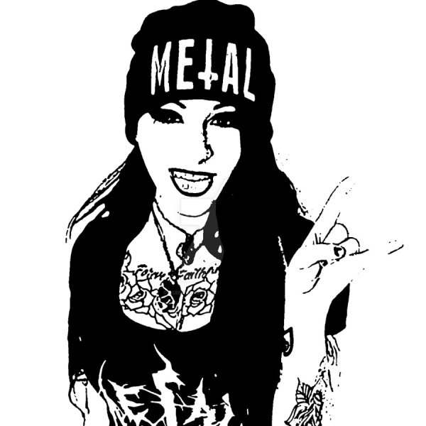 Глэм рок стиль рисунок