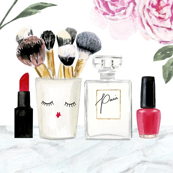 Белые рисунки глэм