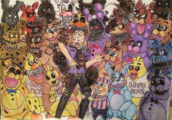 Глэм рок АНИМАТРОНИКИ арты