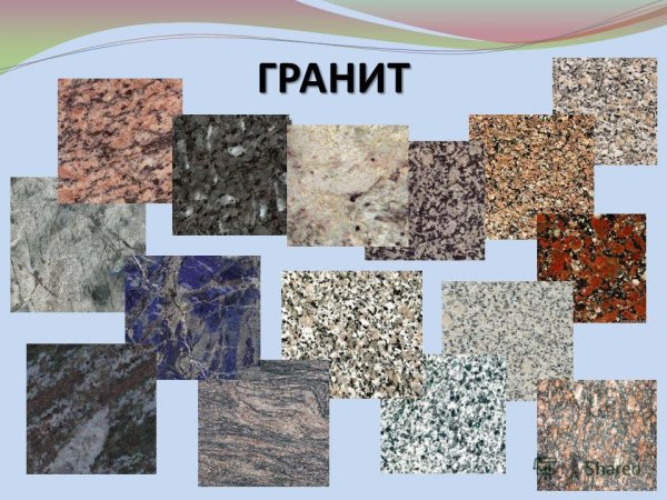 Виды гранита