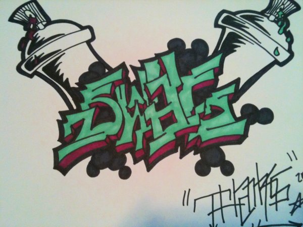 В стиле граффити