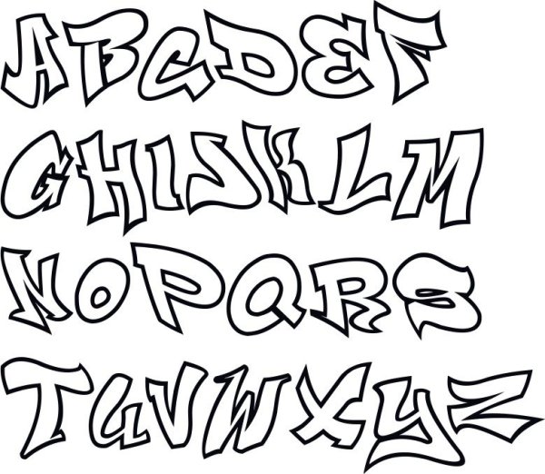 Граффити шрифты