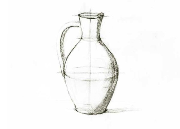 Рисование Крынки карандашом