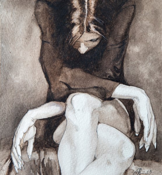 Девушка стреляет в сердце парня