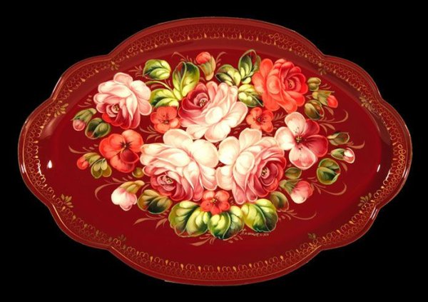 Подносы Жостово художник Соколова