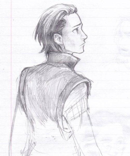 Локи на коленях арт