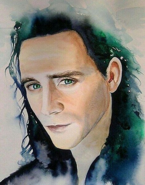 Локи Марвел для срисовки