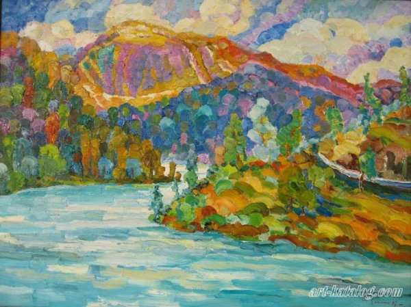 Озеро Рица картины художников