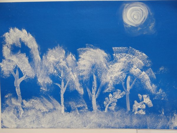 Рисуем зимний букет