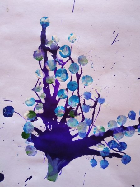 Зимний букет рисунок для детей