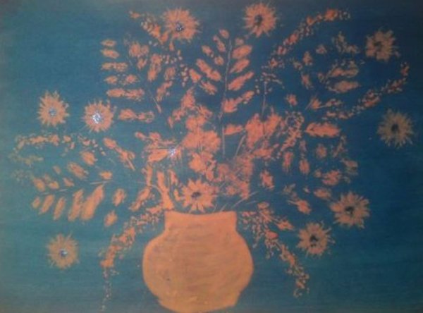 Зимний букет рисование в подготовительной группе