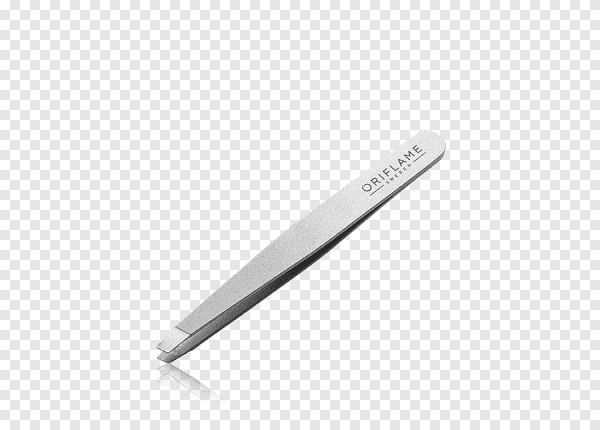 Пинцет для бровей на прозрачном фоне