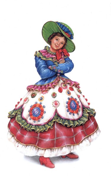 Дымковская Барыня с детьми