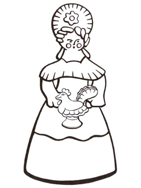 Светлана Вохринцева Россиночка Дымковская роспись