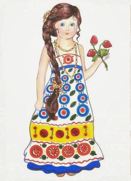 Раскраска для девочек барышни