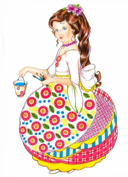 Юбка дымковской барышни