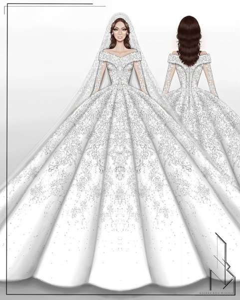 Рисовать невесту