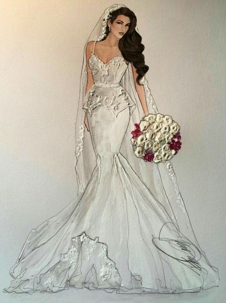 Невеста нарисованная