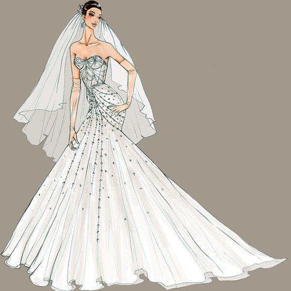 Эскизы свадебных платьев