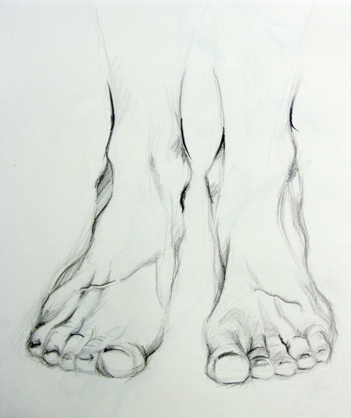 Стопа рисунок