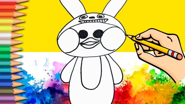 Уточка лалафанфан раскраска