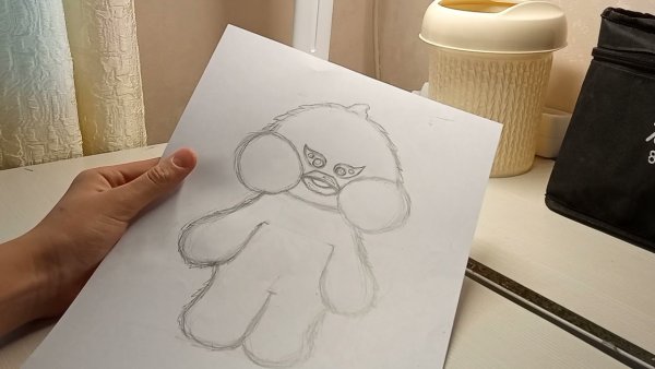 Бумажные уточки из тик тока для срисовки