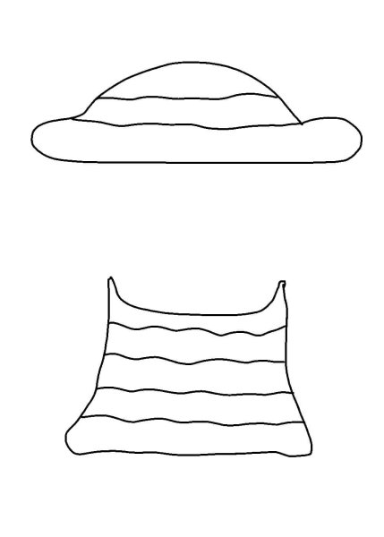 Раскраска одежда для утки