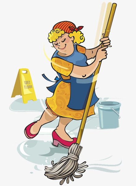 Уборочный инвентарь без фона