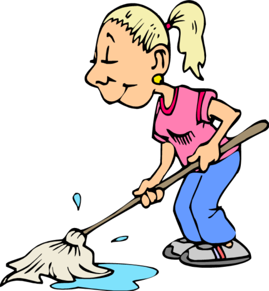 Уборщица карикатура
