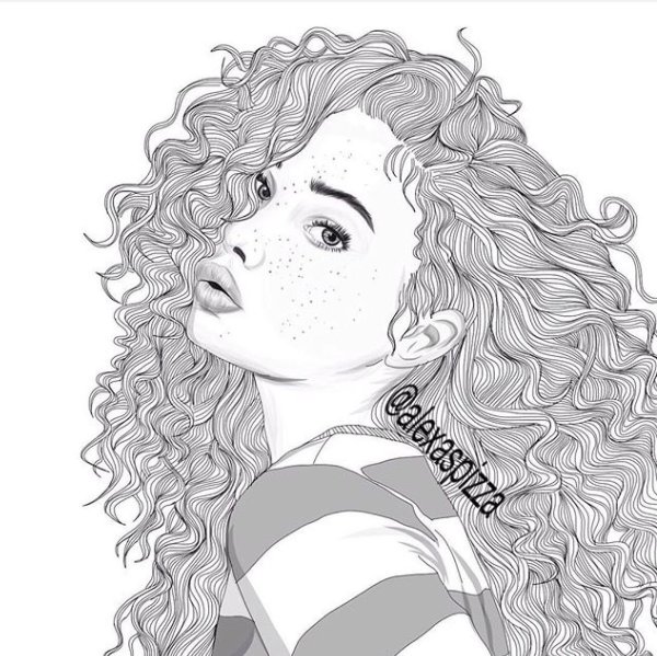 Кудри рисунок