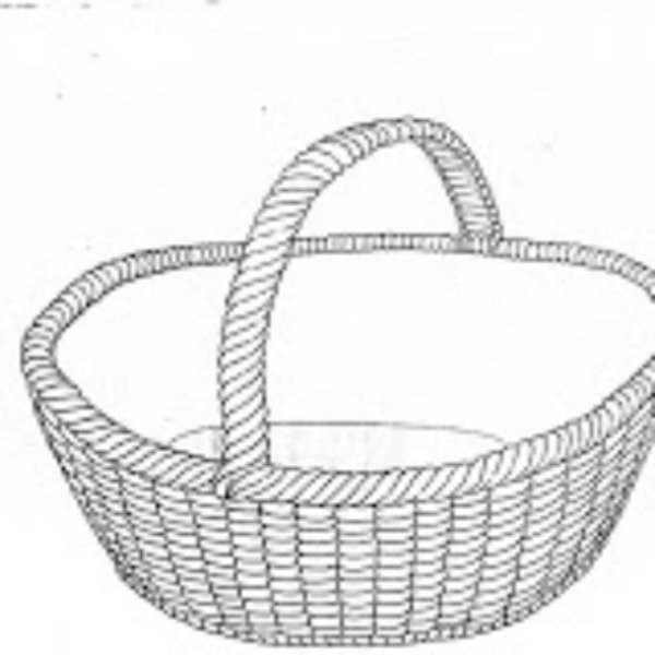 Корзинка раскраска