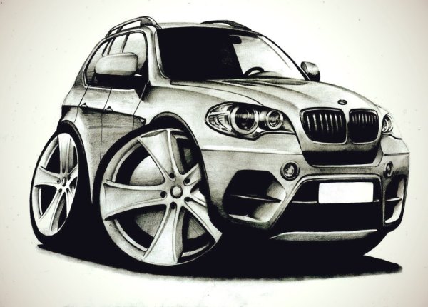 BMW x5 e53 рисунок