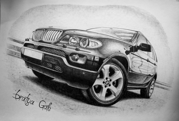 Машина БМВ х5 рисунок