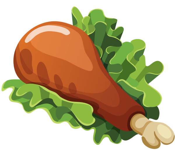 Куриная ножка мультяшная