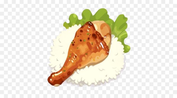 Куриная ножка на прозрачном фоне