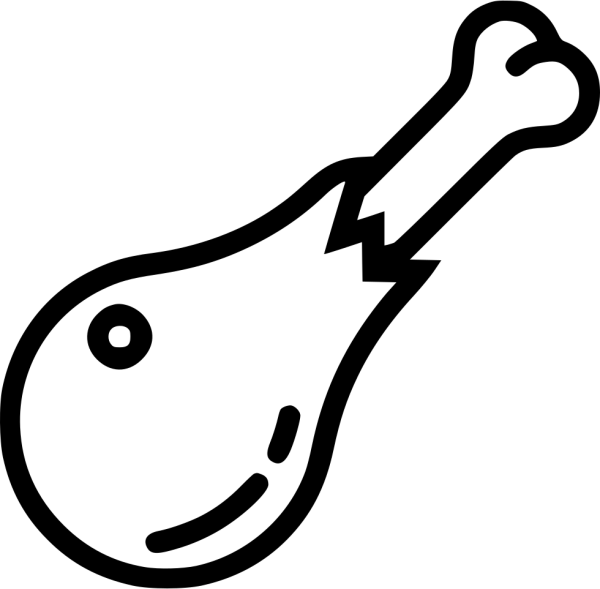 Куриная нога вектор